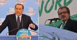 Silvio Berlusconi (Pdl) and Roberto Maroni (Lega) 