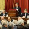Il Governatore della Bancad' Italia Mario Draghi legge le considerazioni finali durante l'assemblea della Bancad'Italia (Ansa) 
