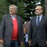 Paul Bernanke e Jean-Claude Trichet al simposio di Jackson Hole. Ago 26, 2011. (AP Photo/Reed Saxon) 