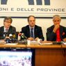 Seduta straordinaria della Conferenza delle Regioni Nella foto: Vasco Errani, Giuseppe Castiglione, Roberto Formigoni (LaPresse) 