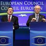 Jose Manuel Barroso con Herman Van Rompuy (Epa)  