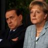 Wsj: Merkel chiam Napolitano per suggerire un cambio del premier. Nella foto l'ex presidente del Consiglio, Silvio Berlusconi (a sinistra) con il cancelliere tedesco Angela Merkel 