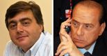 Caso Tarantini: Berlusconi e Lavitola comprarono il silenzio del manager pugliese. Nella foto l'ex direttore dell'Avanti!, Valter Lavitola (a sinistra) e l'ex premier, Silvio Berlusconi 