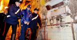 Una delle persone arrestate nella notte di oggi, 7 febbraio 2012, dai carabinieri nel corso di un'operazione contro i clan contrapposti di Ercolano, Napoli. (Ansa) 