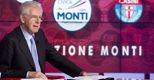 Mario Monti, leader di Scelta Civica, nel suo appello al voto su Rai Parlamento. (Ansa) 