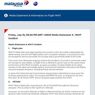 La pagina di informazioni relative all'incidente sul sito della Malaysia Airlines (13714)