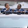 Matteo Renzi e il presidente del  Congo, Denis Sassou Nguesso (Afp)  (AFP)