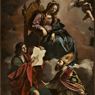 L'olio su tela del Guercino "Madonna coi santi Giovanni Evangelista e Gregorio Taumaturgo' (Ansa) (ANSA)
