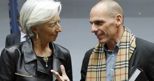Christine Lagarde e Yanis Varoufakis (Reuters) (REUTERS)
