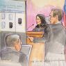 L'avvocato di Samsung Charles Verhoeven illustra le differenze tra i prototipi. Sullo sfondo il giudice Lucy Koh del tribunale di San Jose, California. (Reuters) 
