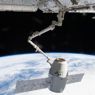 La capsula Dragon della SpaceX che attualmente rifornisce la Stazione Sapaziale Internazionale di cibo, pezzi di ricambio e materiali per esperimenti 