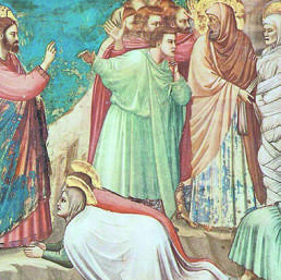 Giotto, «La resurrezione di Lazzaro», Padova (cappella degli Scrovegni, part.)