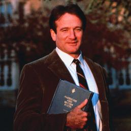 Robin Williams in una scena del film "L'attimo fuggente" (AFP Photo)