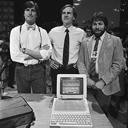 Steve Jobs , John Sculley e Steve Wozniak (Corbis)