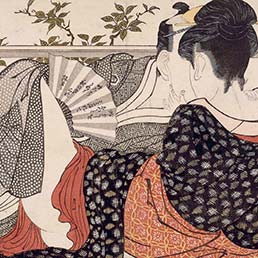 Kitagawa Utamaro (1754?-1806) Amanti nella stanza di sopra, 1788