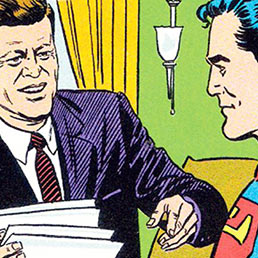 Jfk da una missione a Superman in una celebre avventura disegnata da Al Plastino