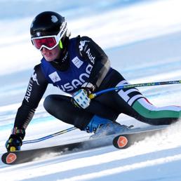 Nadia Fanchini nel SuperG di Beaver Creek (Epa)