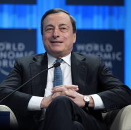 Il presidente della Bce, Mario Draghi. (Afp)
