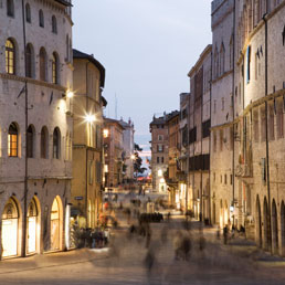 Perugia, il centro storico.