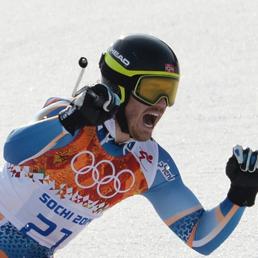 Kjetil Jansrud ha conquistato il titolo olimpico di SuperG. (Afp)