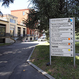 La fondazione istituto Sacra Famiglia dove Silvio Berlusconi sconterà il suo affidamento ai servizi sociali, Cesano Boscone (Milano) - Ansa