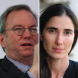 Eric Schmidt e Yoani Sanchez