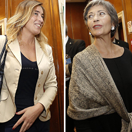 Maria Elena Boschi e Anna Finocchiaro