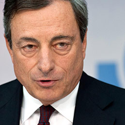 Il presidente della Bce, Mario Draghi (Epa)