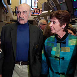 Sean Connery e Louise Richardson in una foto del 2012 (Ap)