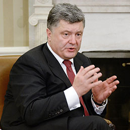Il presidente ucraino, Petro Poroshenko