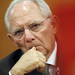 Il ministro delle Finanze tedesco, Wolfgang Schaeuble (Ansa)