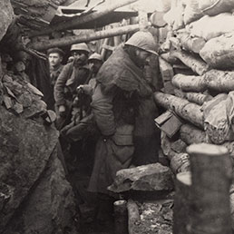 Soldati in trincea durante la Prima Guerra Mondiale (Corbis)