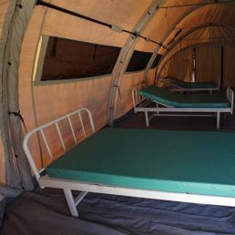 Avana, ospedale da campo allestito per scopi di addestramento per la loro missione Ebola (Reuters)