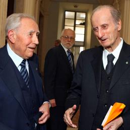 Carlo Azeglio Ciampi e Giovanni Conso (ImagoEconomica)