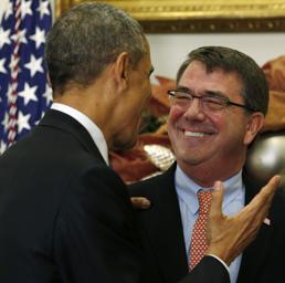 Obama con Ashton Carter (Reuters)