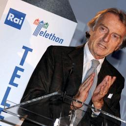 Il presidente di Telethon, Luca Cordero di Montezemolo (Ansa)