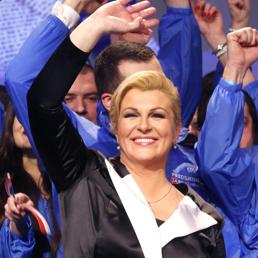 La candidata del centrodestra Kolinda Grabar-Kitarovic. (Epa)