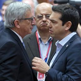 Jean Claude Juncker e Alexis Tsipras (Reuters)