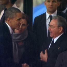 Barack Obama e Raul Castro (Ap)