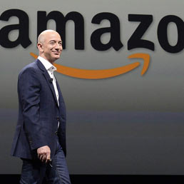 Nella foto il Ceo di Amazon, Jeff Bezos