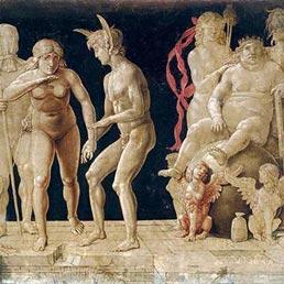 Andrea Mantegna (Padova, 1431 ca. – Mantova, 1506) Allegoria della caduta dell'umanità dominata dall'Ignoranza (Virtus Combusta), 1490-1506 ca