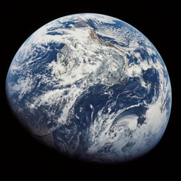 La Terra fotografata da Jim Lovell, a bordo dell'Apollo 8