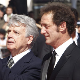 Nella foto il regista di Pater, Alain Cavalier (S) e l'attore francese Vincent Lindon (Epa)