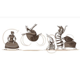 L'homepage di Google per l'anniversario della nascita di Martha Graham