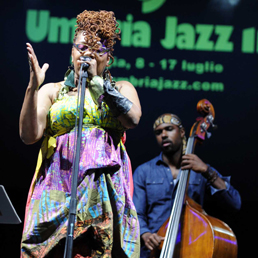 La vocalist Dee Alexander all'Umbria Jazz (Ansa)