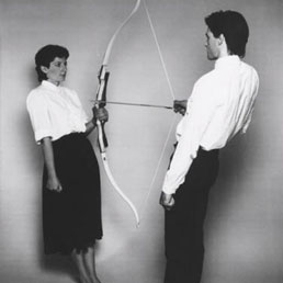 Marina Abramovic e Ulay, Rest energy, 1980, dalla mostra Eroi della Gam di Torino