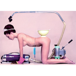 Immagine tratta dal primo numero della rivista «Toiletpaper» ideata da Maurizio Cattelan e Pierpaolo Ferrari