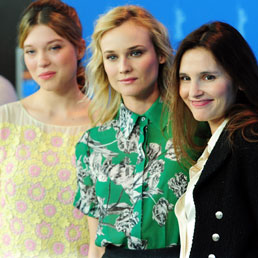 Le protagoniste di "Farewell my Queen" Léa Seydoux, Diane Kruger e Virginie Ledoyen (Afp)