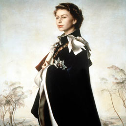 "Queen Elizabeth II, Queen Regent" di Pietro Annigoni, 1954-5 (Copyright: The Fishmongers' Company)