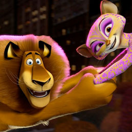 Una scena del film Madagascar 3